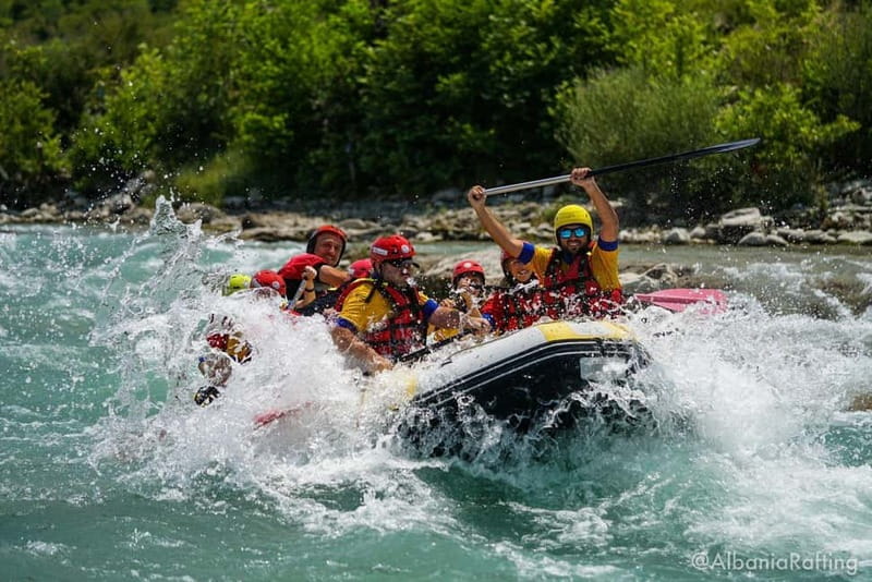 Përmet: Vjosa River Rafting from Permet or Berat city - On the river: Class III rapids, paddling effort, and pacing