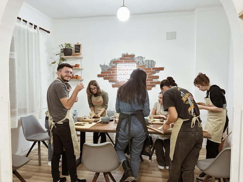 Pottery and Wine Workshop in Tirana - The 2-Hour Flow: From Clay Basics To A Bowl You Made