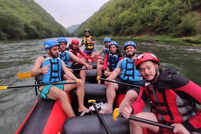 Rafting And Swimming Adventure on the Black Drin River - Stop 1 on the Black Drin: rafting, swimming, and an Ottoman bridge moment
