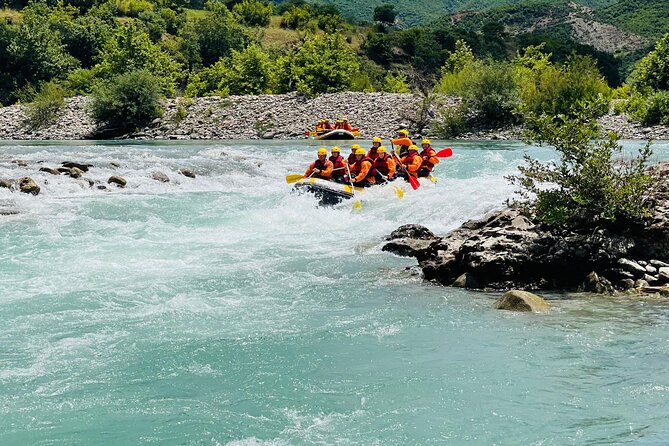 Rafting the Last Wild River of Europe , Vjosa - Optional swimming, cliff jumping, and photo stops at river-side spots