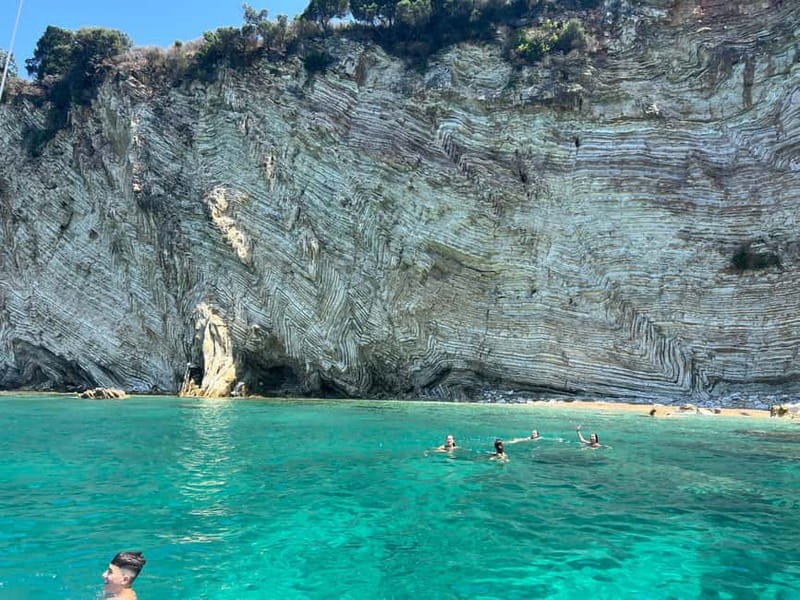 Saranda: Boat Tour to 7 Destinations with Beach Umbrella - Snorkeling gear that makes the swim stops feel bigger