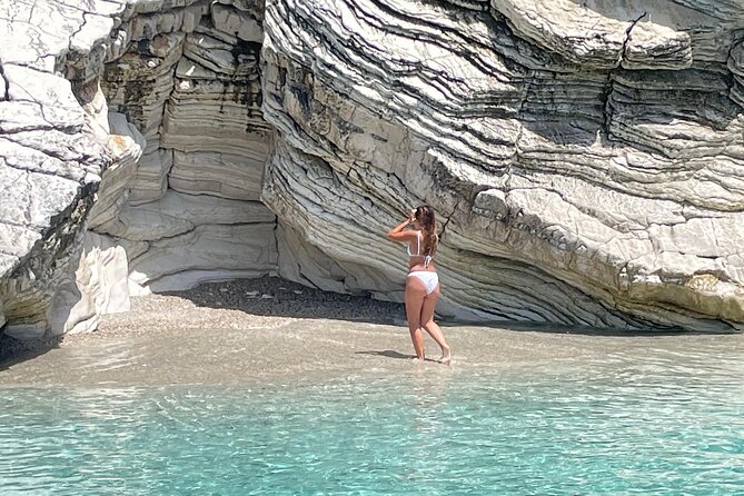 Saranda: Riviera Secrets, Cruise to Krorez and Turquoise Bays - Kepi i Qefalit and Kakoma Beach: photos first, then turquoise water