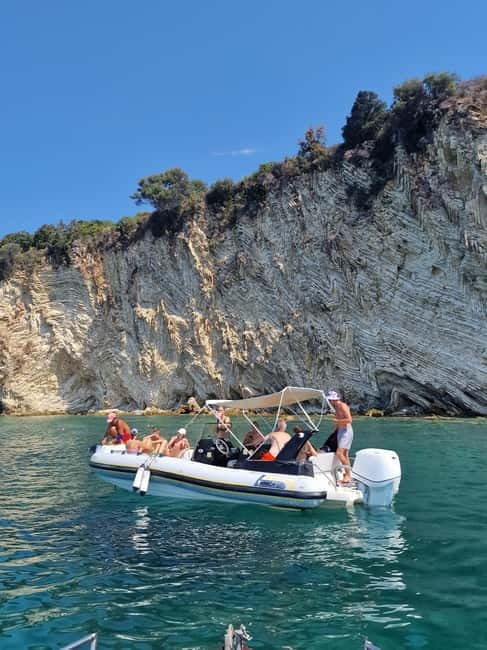 Sarande: Boat Tour to Krorez with Snorkle&Drinks&Swimming - Meeting at Enzo Water Sport and the Speedboat Start