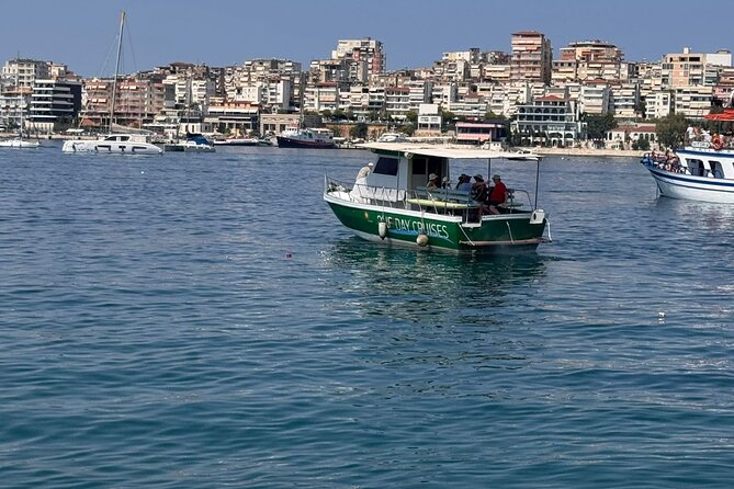 Sarande: Boat Tour to Kroreza with snorkelling & umbrellas - Limani Harbor to a 4 PM return, without fuss