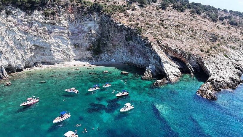 Sarandë: Boat Tour Turtle Cave Kakome & Krorez Snorkeling - Kepi i Qefalit and Gremina: your first real swim and snorkel time