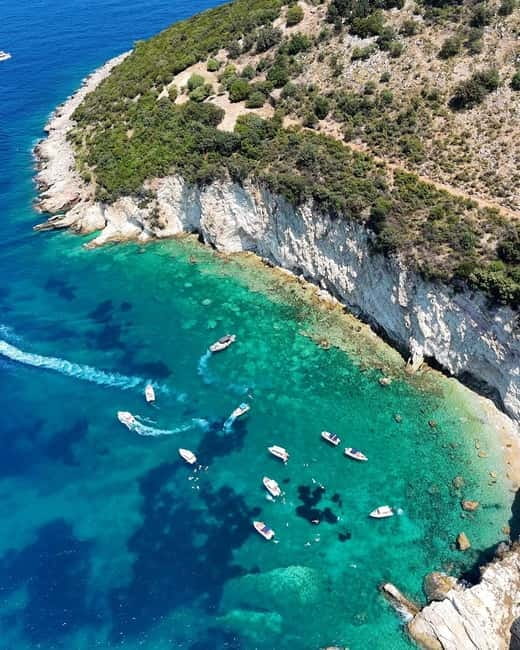 Sarandë: Ionian Coast Hidden Beaches and Caves Boat Tour - Kepi I Qefalit and Gjiri i Kakomes, where the water does the talking