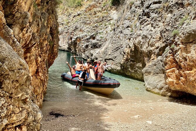 Secret Blue Gem Cave & Grama Bay Boat Tours Vlore - Grama Bay and Bay of Grama: the rock inscriptions stop