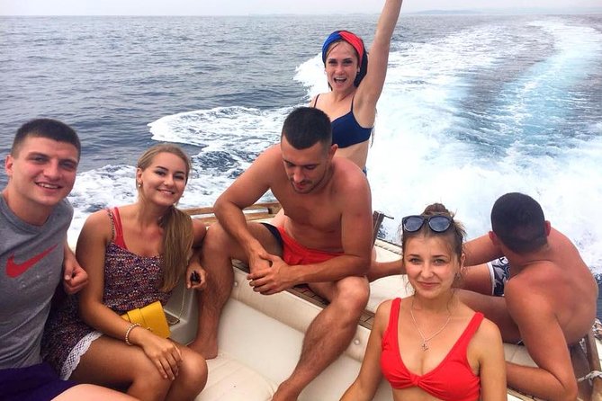 Small Group Speedboat Excursion: Karaburun National Marine Park - Karaburun Peninsula swim stops, including the beach with a tavern
