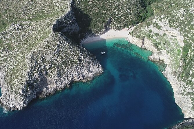 Speed Boat Tour to Vlore's Secret Blue Cave at Grama Bay - Bear’s Bay, Smuggler’s Bay, and Englishman Bay quick stops