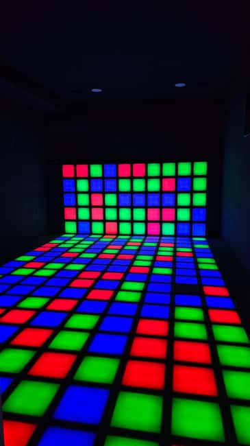 The Floor is Lava in Tirana Escape Room - Price and value, $11 plus the 200 lek socks fee