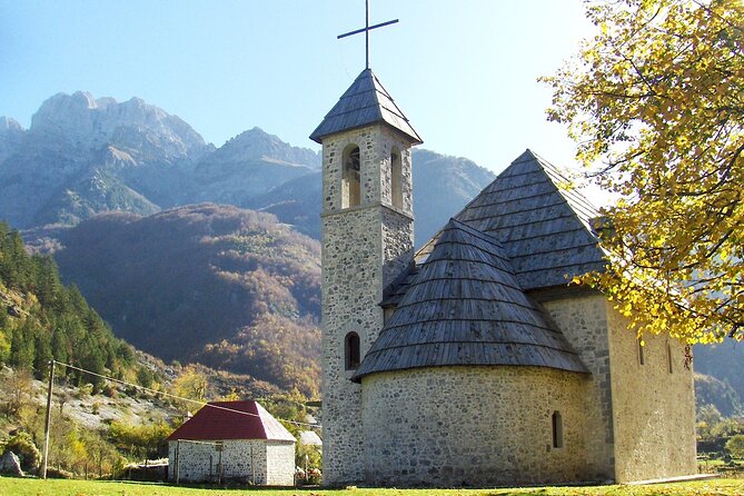 Theth National Park and Blue Eye Day Tour from Tirana - Kisha e Thethit church: calm culture in an open mountain valley
