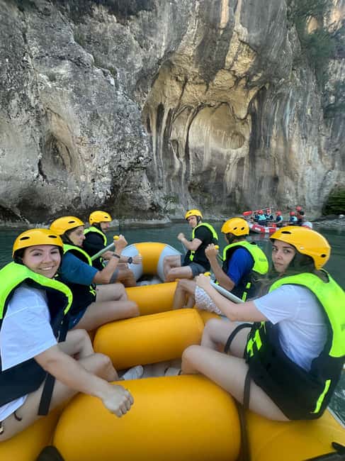 Tirana/Durrës/Golem: Vjosa Rafting, Benja Thermal Baths Tour - Vjosa rafting from the Vjosa River National Park to the turquoise water