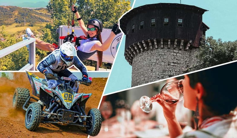 Tirana: Petrela Castle, ATV, Zipline, and Wine Tasting Tour - Key highlights in plain terms