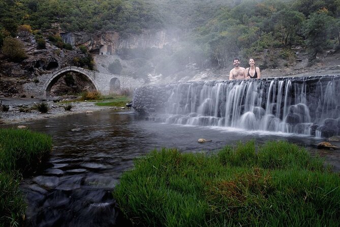 Tour to Thermal Baths of Permet and exploring Langarica Canyon - Këlcyrë Gorge near Kelcyre: 1,000 meters down, with springs that change color
