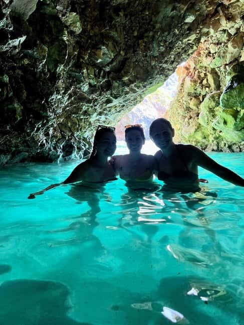 Vlora: Blue Cave and Grama Bay Full-Day Speedboat Tour - Blue Cave swimming: why the water looks glowing