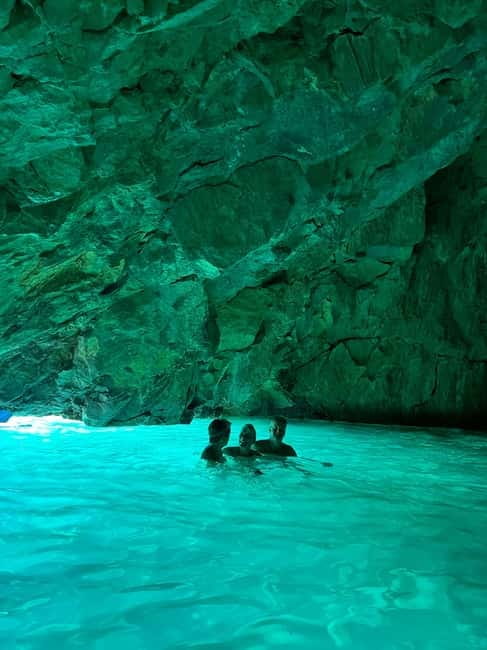 Vlora: Blue Cave and Grama Bay Full-Day Speedboat Tour - Grama Bay finale on the Ionian: turquoise water and time to linger