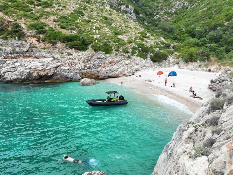 Vlora: Grama Bay and Blue Cave Speedboat Tour Adventure - Karaburun Peninsula Time: Walking, Passing Views, and More Water