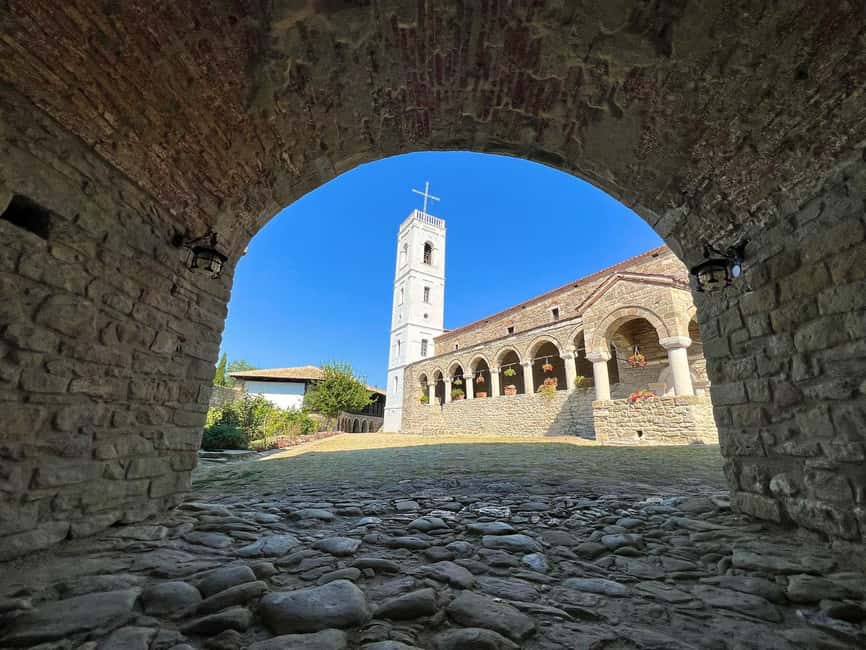 Vlora: Zvernec, Ardenica, Local Winery & Food Experience - Stop 1: Zvernec Island wooden bridge walk and the St. Mary monastery