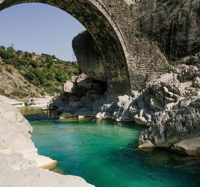 Vlorë: Brataj Bridge , Nivica Canyon & Peshtura Waterfall - Bujtina Mbi Kanion guesthouse: drink, views, and the perfect recovery stop