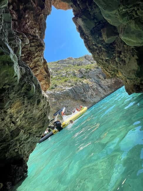 Vlore: Grama Bay & Karaburun Caves 8-Hour Speedboat Tour - Nezhajve Stop, Then Grama Bay for the Long Finish