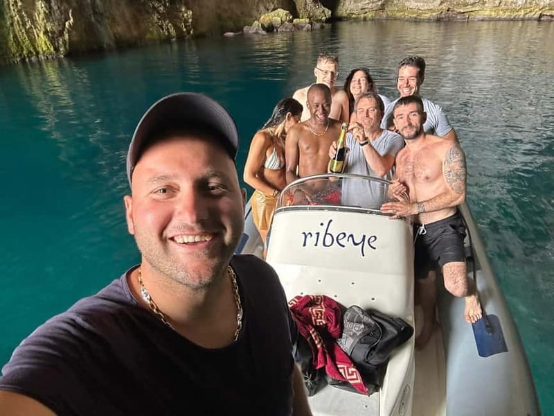 Vlorë: Private Speedboat to Haxhi Ali Cave & Karaburun - Haxhi Ali Cave: boat-only access, guided time, swim and snorkel