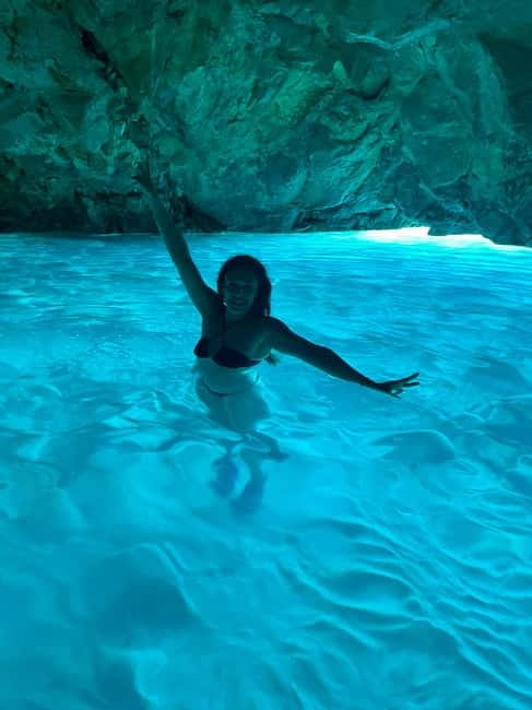 Vlore: Secret Blue Gem Cave and Grama Bay Tour by Speed Boat - Haxhi Ali Cave: start strong with guided rock views