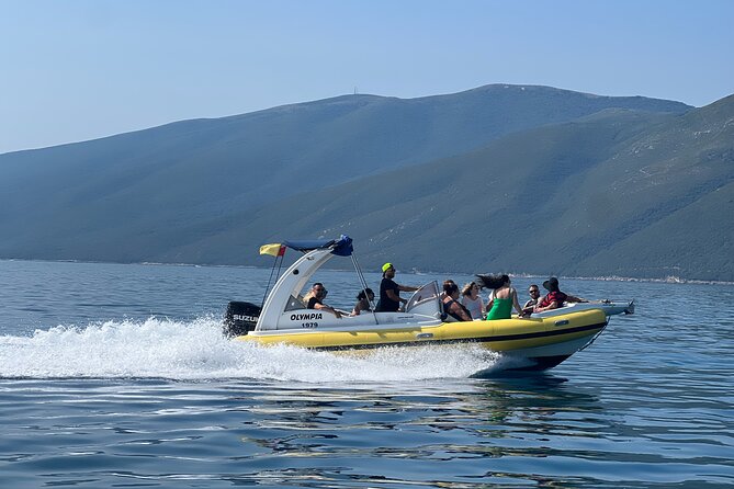 Vlore Speedboat Tour to Dafina Bay & Haxhi Ali Cave - Plazhi Shen Vasili and Gjiri i Shën Vasilit: pebble-beach time close together