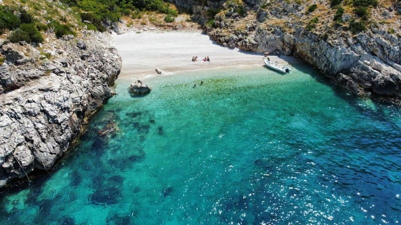 Vlorë: Speedboat Trip to Grama Bay w/ Snorkeling & Swimming - Key highlights at a glance