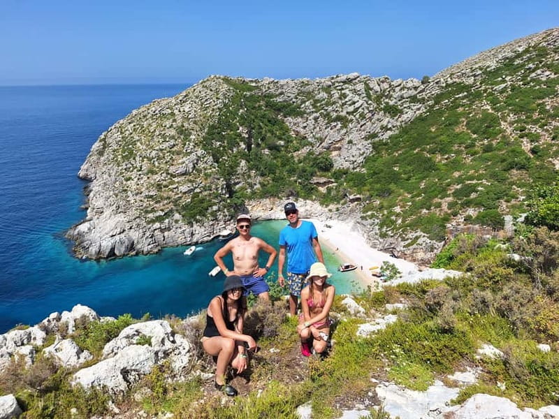 Vlorë: Speedboat Trip to Grama Bay w/ Snorkeling & Swimming - Stop 1: Haxhi Ali Cave, guided cave time and snorkel-ready water